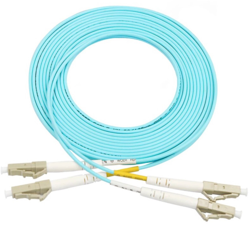 lc lc kabel krosowy OM3 / OM4 3 metrowy 10 Gigabit wielomodowy dupleks PVC LSZH