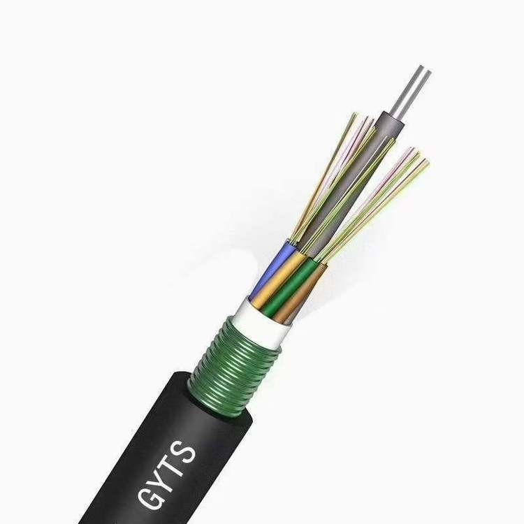 Zewnętrzny 24-rdzeniowy kabel światłowodowy GYTS FTTH G652D Tryb pojedynczy do komunikacji