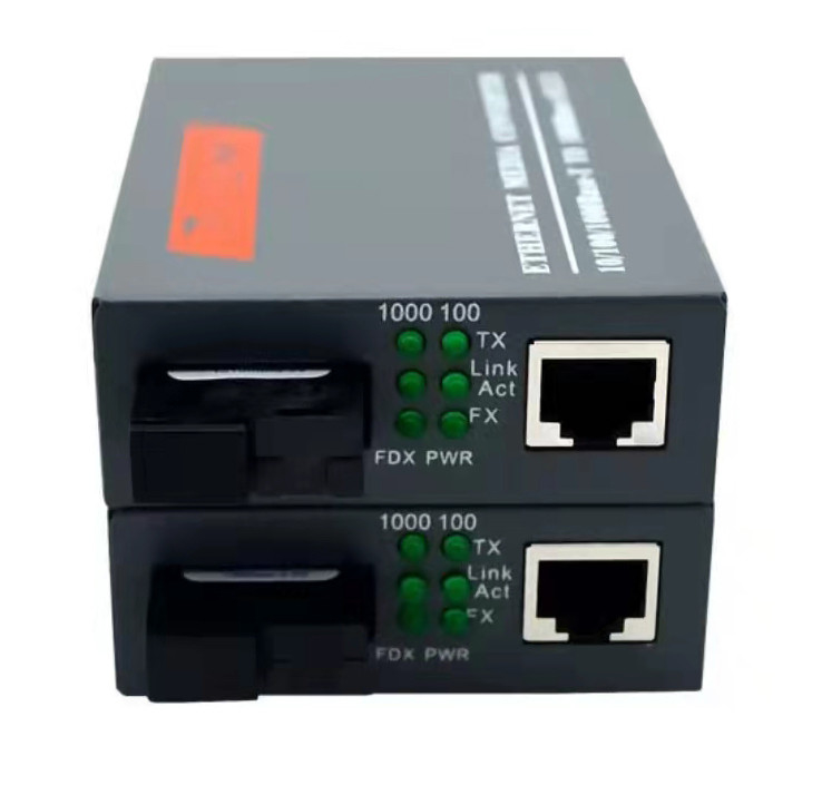 Gigabitowy nadajnik-odbiornik światłowodowy 20KM 1310nm 1550nm HTB-GS-03A / B Single Mode Single Fibers