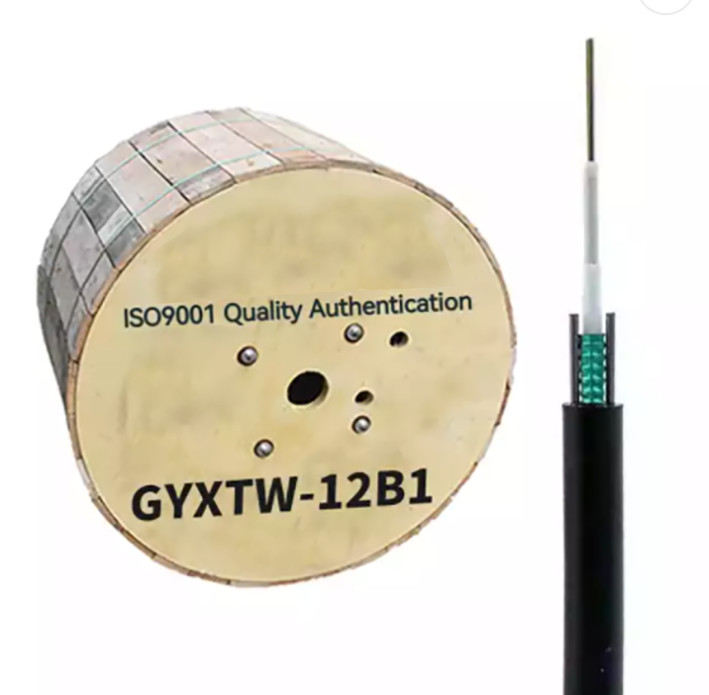 12 światłowodowy kabel światłowodowy GYXTW G652D / SM 1500N do komunikacji telekomunikacyjnej