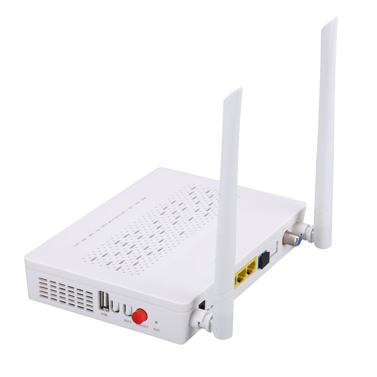 TX 1310nm RX 1490nm FTTH ONU ONT 3FE 1GE WIFI garnki CATV 2T2R tryb 5DBI wzmocnienie częstotliwości 2.4G