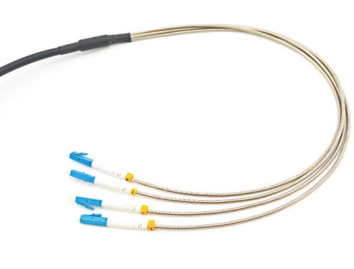 Opancerzony patchcord światłowodowy LC 4 rdzenie SM Armored Uniboot Outdoor