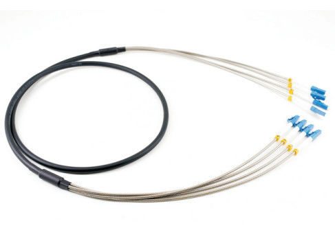 Opancerzony patchcord światłowodowy LC 4 rdzenie SM Armored Uniboot Outdoor