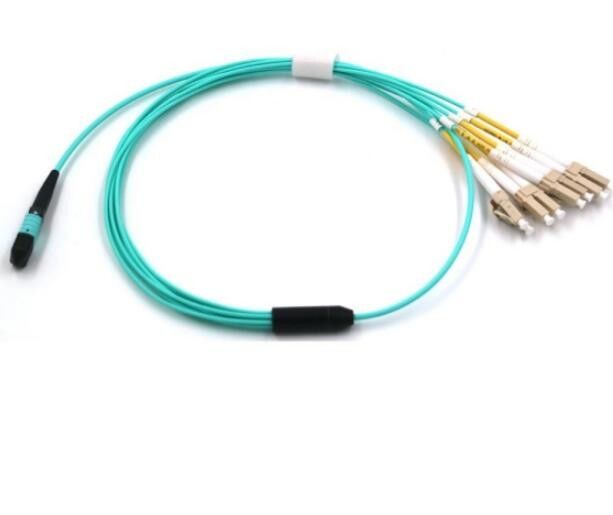 2M światłowód MPO 8 rdzeń OM3 MM FANOUT LSZH 1310nm Długość fali testowej