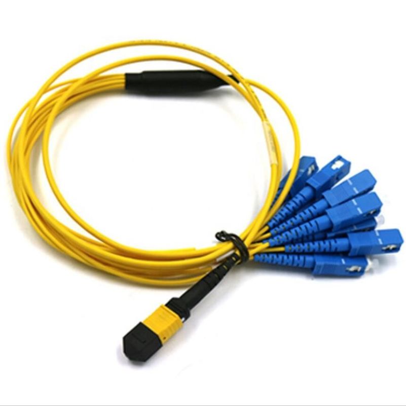 12-rdzeniowy kabel MPO Breakout, kabel krosowy MTP SC do FTTH FTTA