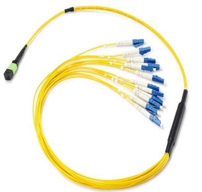 12-rdzeniowe złącze światłowodowe MPO, kabel światłowodowy MTP do LC