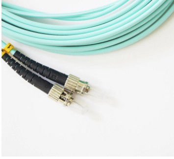 2-metrowy światłowodowy kabel krosowy ST do ST, kolor AQUA dla FTTH