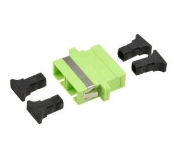 Adapter kabla światłowodowego Ceramiczny adapter FTTX LAN RoHS SC Duplex Lime Green OM5