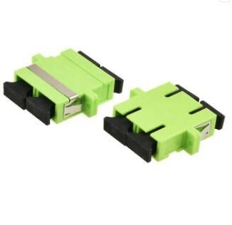 Adapter kabla światłowodowego Ceramiczny adapter FTTX LAN RoHS SC Duplex Lime Green OM5