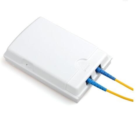 Pyłoszczelna 2-rdzeniowa skrzynka światłowodowa FTTH naścienna SGS