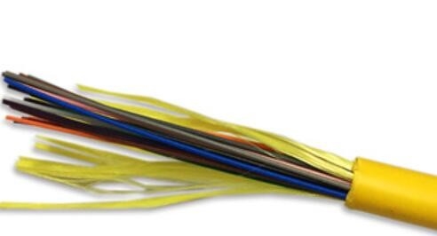 Kabel dystrybucyjny światłowodowy PVC LSZH o średnicy 8,5 mm 24 rdzenie GJFJV-24B1 SM