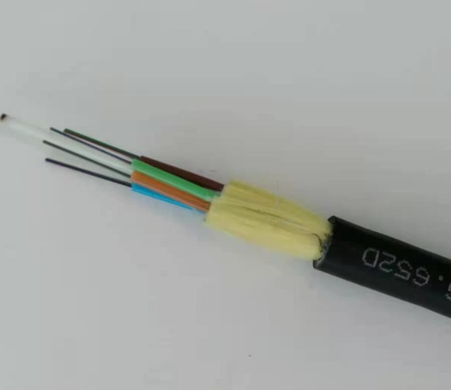 Zewnętrzny antenowy kabel światłowodowy ADSS 100m Rozpiętość w jednym trybie Wszystkie dielektryczne 24 rdzenie