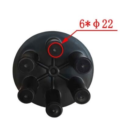 6 portów Złącze kabla światłowodowego 24F 48F 72F 96F PP PC ABS Materiał Czarny kolor