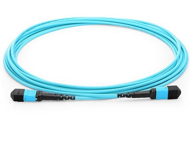10g kabel światłowodowy Materiał LSZH MPO 8-rdzeniowe żeńskie wielomodowe włókno tułowia OM3