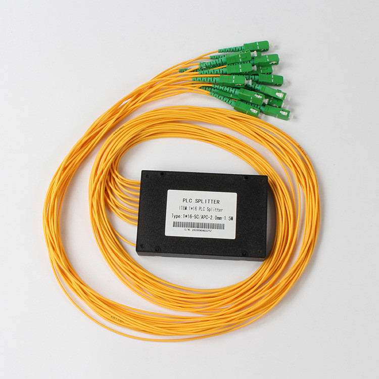Rozdzielacz światłowodowy SC APC 1x16 PLC Optyczny rozdzielacz PLC do telewizji kablowej FTTX