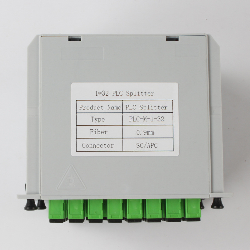 Rozdzielacz światłowodowy 1X32 SC Złącze APC 1310nm RL 55db Włókno 0,9 mm