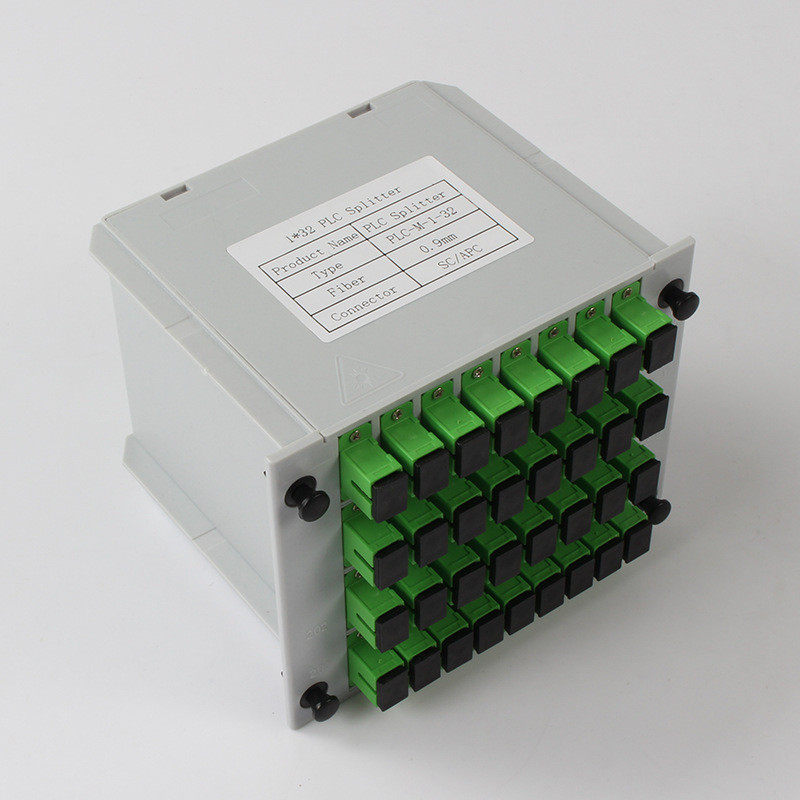 Rozdzielacz światłowodowy 1X32 SC Złącze APC 1310nm RL 55db Włókno 0,9 mm
